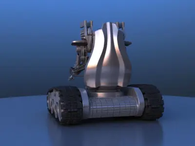 Track Drive Battle Robot 3D model