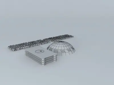 RAW main hub Philadelphia International Airport-Cargo Terminal Free 3D model