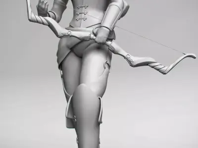 Rogue Assassin Archer 3D model