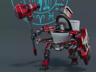 Mech Of Fun Low-poly 3D model