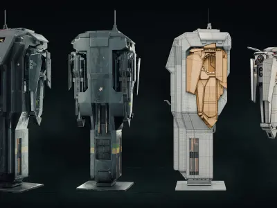 Surveillance Drone 3D model