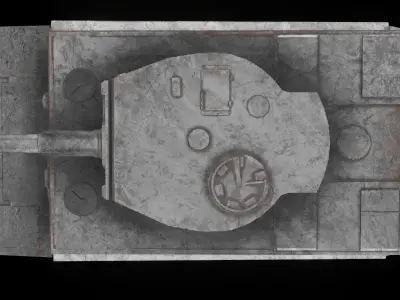 Tiger 1 Tank Low-poly 3D model