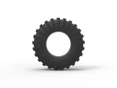 Offroad tire 57 Scale 1 to 25 3D print model