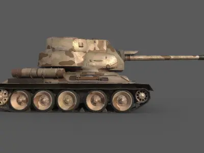 T-34-122 Egyptian 3D model