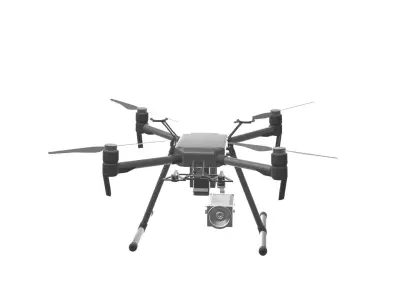 Drone DJI Matrice M210 RTK Low-poly 3D model