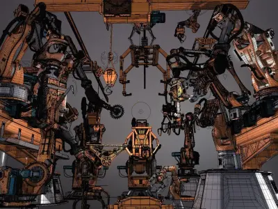 Industrial Robotic Pack Kit 3D model