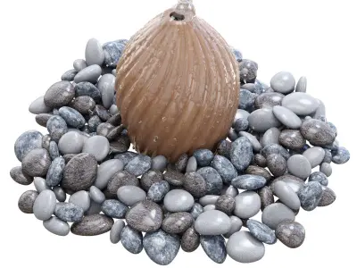 Decorative garden fountain LATIKA ORISSA 3D model