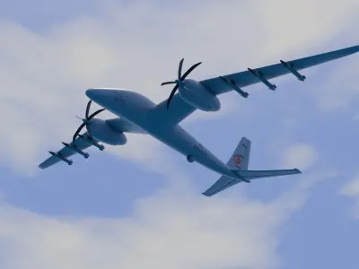 military drone Low-poly 3D model