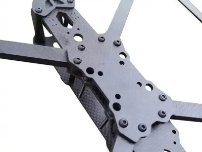 FPV frame Mark4 v2 10inch Low-poly 3D model