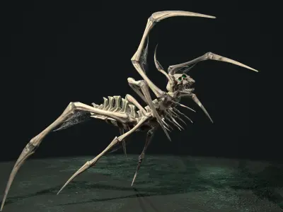 Undeath Spider 2 Low-poly 3D model