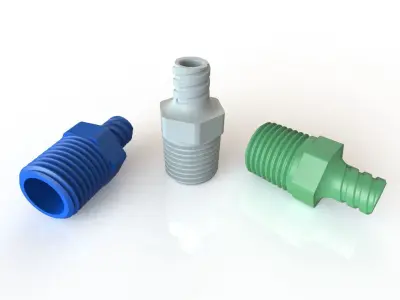 6 Luer to G1-4 tap adapter for medical equipment Free 3D print model