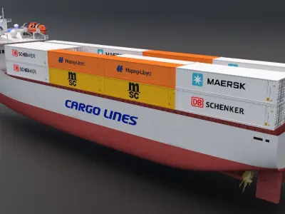 Cargo Ship Container 3D model