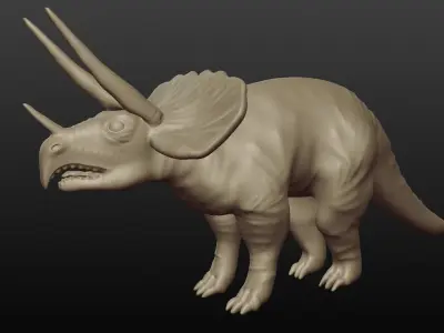 triceratops 3D model