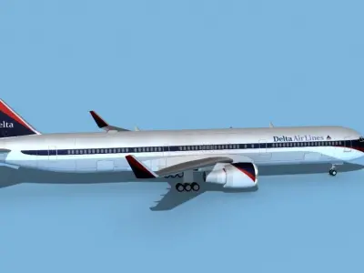 Boeing 767-400 Delta 2 3D model
