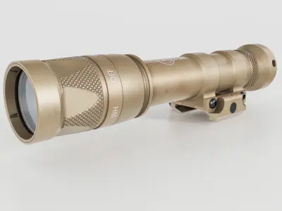 Surefire M600V LED IR Scout Rifle Weapon Mounted Light Low-poly 3D model