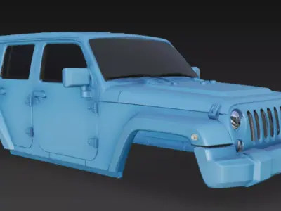 Jeep body 3d model 3D model