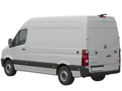 VW CrafterVan 2011 L2H2 3D model