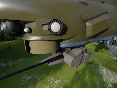 Attack Helicopter MI-28 Havoc 3D model