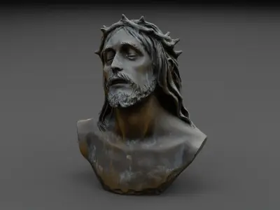 Christ bust 3D model
