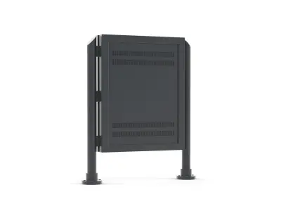 Billboard with chair 3D model