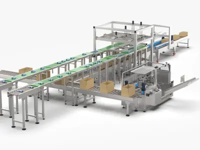 Automatic Salt Factory Packing Machine 3D model