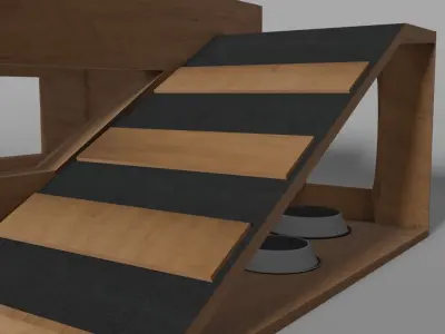 Dog or Cat House Low-poly 3D model