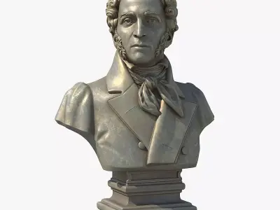 Alexander Sergeyevich Pushkin 3D model