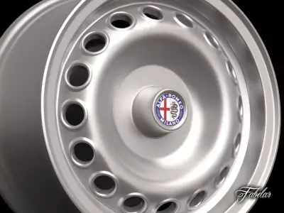 Alfa Romeo Giulia rim 3D model