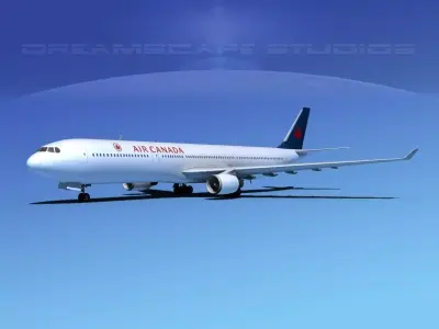 Airbus A330-300 Air Canada 3D model