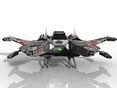 CDF Space Fighter X 3D model