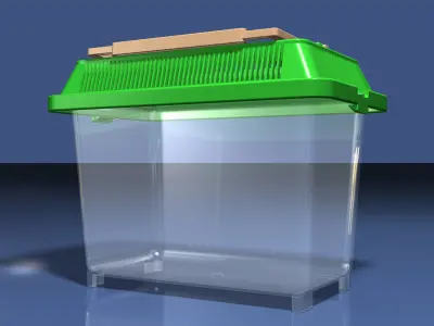 Small Plastic Terrarium 3D model