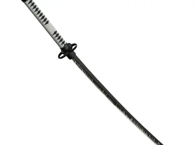 Zombie Slayer Katana Low-poly 3D model