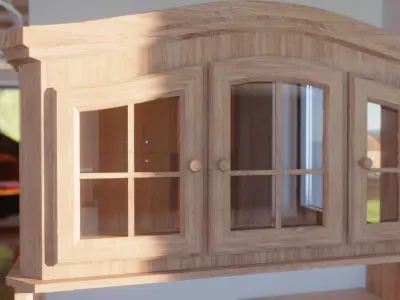 Country cupboard Free 3D model
