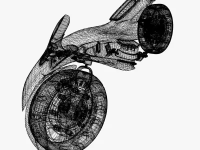 Concept Motorcycle 3D model buy