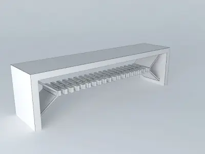 banco bench Free 3D model buy
