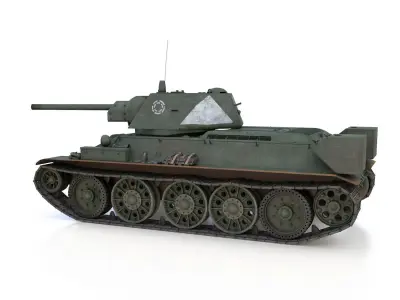 T-34-76 - Model 1942 - Soviet medium tank - 57 Army 3D model