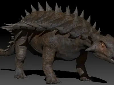 Dinosaur Ankylosaurus Sculpt Project 3D model