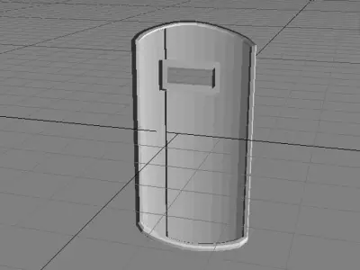 Personal Armor Shield - Swat Shield 3D model