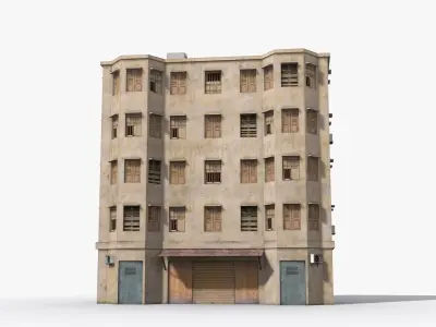 Arab Middle East Building x29 Low-poly 3D model