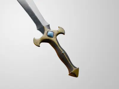 Battle Dagger 3D model