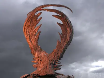 Ancient Druid Rock Arch 3D model