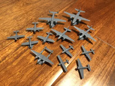 American WW2 Aircraft 3D print model