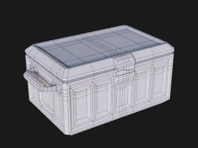 Free Lowpoly SciFi Crate Free low-poly 3D model