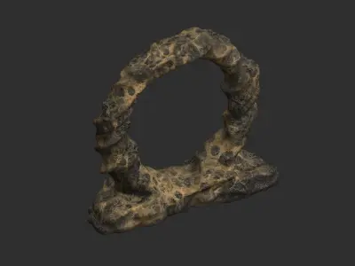 Stone Portal 1 - Spider Low-poly 3D model