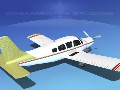 Piper Cherokee Six 260 V07 3D model