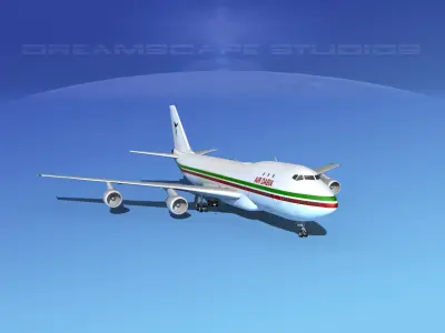 Boeing 747-100 Jumbo Jet Air Dabia 3D model