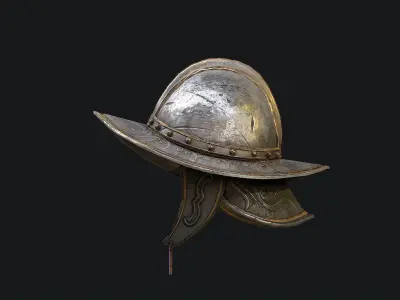 Helmet Conqueror Low-poly 3D model