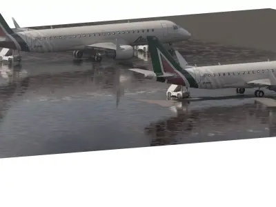 EMBRAYER 190 AND 175 2020 3D model