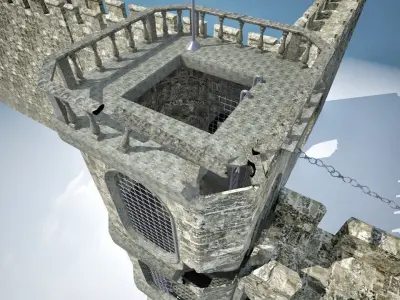 Castle Walls 3D model