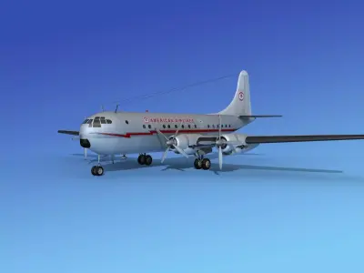 Boeing 377 American Airlines 3D model